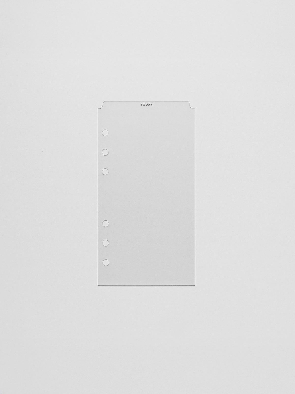 Black foil divider displayed on a neutral background. Size shown is Personal. 