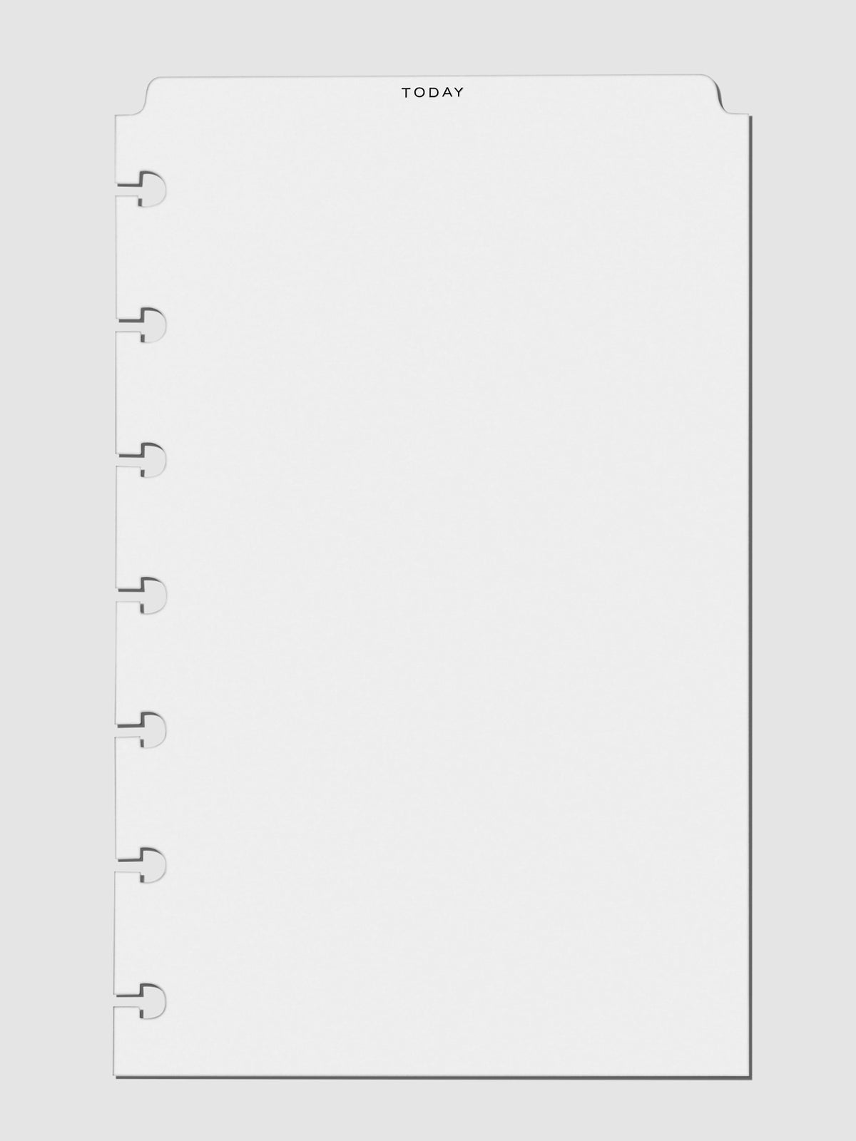 HP Mini 7-Disc Punch Today Top Tab Divider with black foil