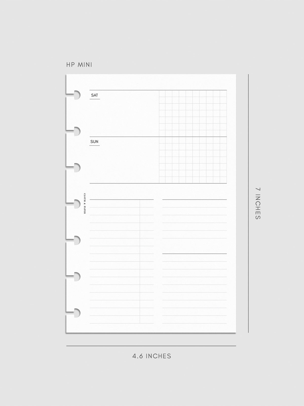 Digital mockup of insert in HP Mini sizing. 