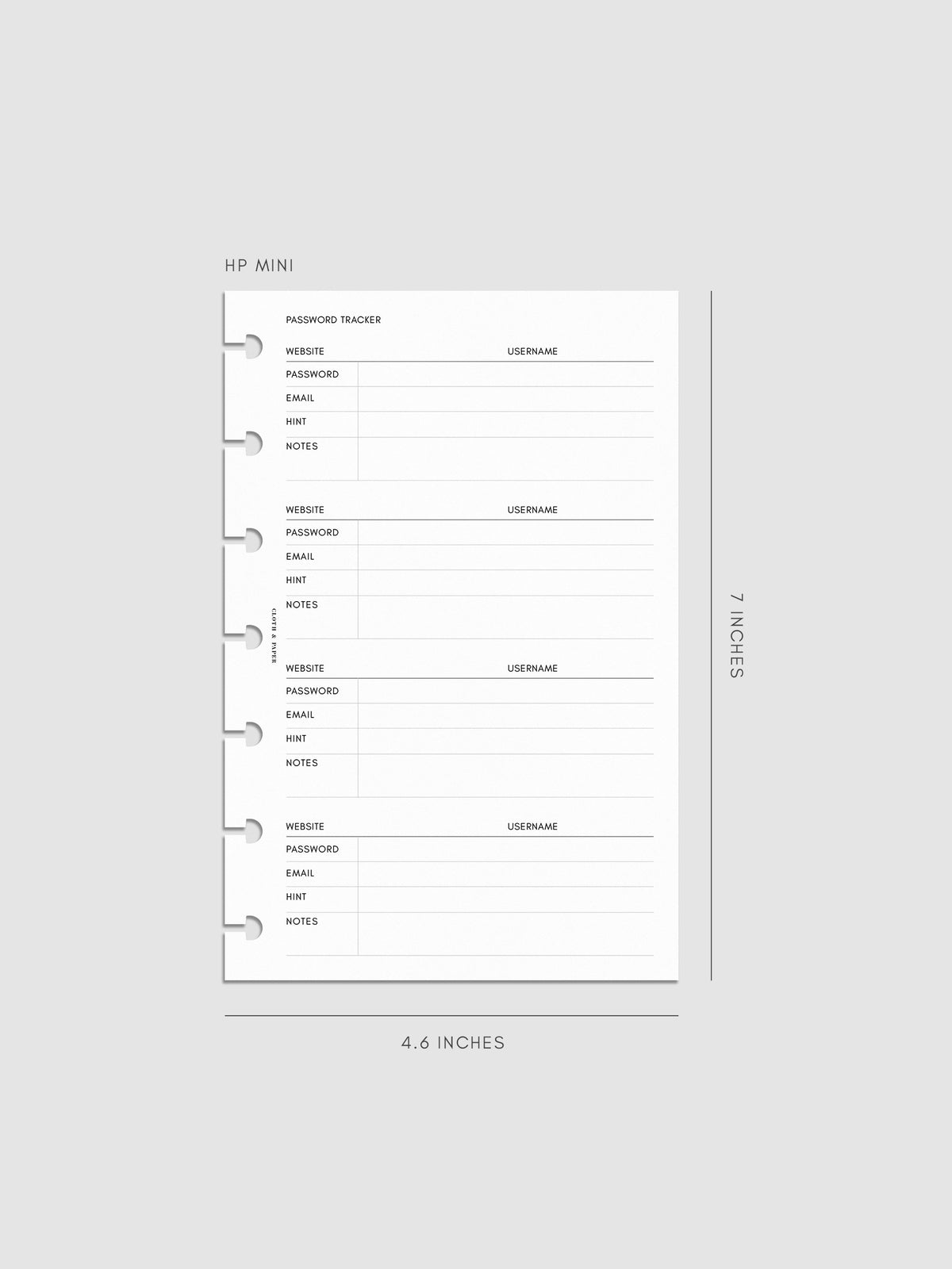 Digital mockup of insert in HP Mini.