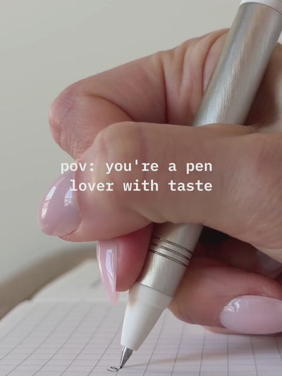 Uniball Zento Flow Gel Pen shown in use